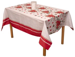 Τραπεζομάντηλο Χριστουγεννιάτικο 4402 Red Viopros 140Χ140