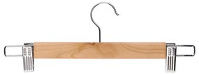 Ξύλινη Κρεμάστρα με Κλιπ 33x12.5x3cm 2Τμχ