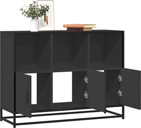 vidaXL Μπουφές Μαύρος 100x35x76 εκ. από Επεξεργασμένο Ξύλο