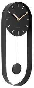 Ρολόι Τοίχου Εκκρεμές Charm KA5822BK 20x4,8x50cm Black Karlsson Ατσάλι