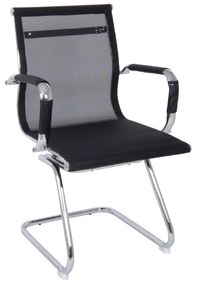 BF3200V Πολυθρόνα Γραφείου Επισκέπτη - Mesh Μαύρο  55x60x91cm [-Μαύρο-] [-Ύφασμα Mesh-] ΕΟ228