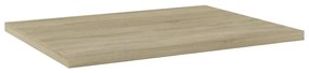 Ράφια Βιβλιοθήκης 4 τεμ. Sonoma Δρυς 40x30x1,5 εκ. Επεξ.Ξύλο - Καφέ