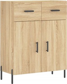 vidaXL Ντουλάπι Sonoma δρυς 69,5 x 34 x 180 εκ. από Επεξεργασμένο Ξύλο