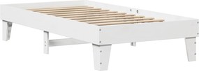 vidaXL Σκελετός Κρεβ. Χωρίς Στρώμα Λευκό 90x190 εκ Μασίφ Πεύκο
