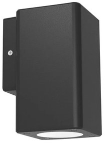 Adeleq Σποτ Pc Επίτοιχο Μονής Κατεύθυνσης Τετράγωνο H76Mm Gu10 Ip54 Γραφίτης 3-0760111