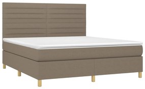 ΚΡΕΒΑΤΙ BOXSPRING ΜΕ ΣΤΡΩΜΑ TAUPE 180X200 ΕΚ. ΥΦΑΣΜΑΤΙΝΟ 3142437