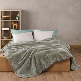 Κουβέρτα Βελουτέ King Size (240x260) Kentia Loft Notte 2310 Green