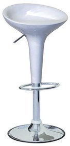 ZITA PLUS Σκαμπό Μπάρ 2τμχ Bar1 Λευκό Abs 44x40x88εκ. 44Χ40Χ60-68/80-88εκ.43.2205.S