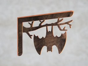 Intra απο ξύλο plywood 3mm-4mm πάχος – Διακόσμηση τοίχου αποκριάτικων νυχτερίδων 15x15 cm INTRAVECTRY-MY560811