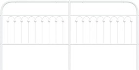 vidaXL Ανταλλακτικό κεφαλάρι Λευκό 200 εκ. Μεταλλικό