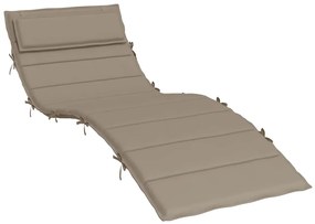 vidaXL Μαξιλάρι Ξαπλώστρας Taupe 180x60x4 εκ. από Ύφασμα Oxford
