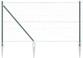 vidaXL Στύλος Περιφράξεων Πράσινο 100 x 1,4 μ (50 mm πλέγμα)