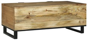 vidaXL Τραπεζάκι σαλονιού 100x54x40 εκ - Μασίφ ξύλο μάνγκο