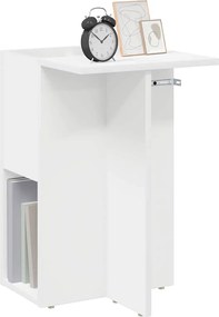 vidaXL End Table Λευκό 35 x 40 x 55 εκ. Επεξεργασμένο ξύλο