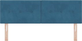 vidaXL LED κεφαλάρι με φώτα λωρίδας LED Μπλε 160 cm Πολυεστέρας