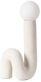 Inart Επιτραπέζιο Φωτιστικό - Πορτατίφ Artole 22.5x16.5xΥ45εκ 1xG9 Λευκό 306-000001
