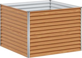 vidaXL Υπερυψωμένη Ζαρντινιέρα 98 x 100 x 68 εκ. Επικαλυμμένος Χάλυβας