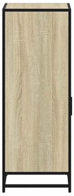vidaXL Ντουλάπι μπάνιου Sonoma Oak 35x37,5x100 cm Κατασκευασμένο ξύλο