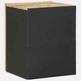 vidaXL Κρεμαστό ντουλάπι Καφέ και Μαύρο 38 x 33,5 x 48 εκ.