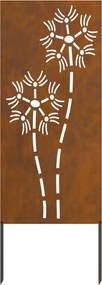 vidaXL Οθόνη Ιδιωτικότητας Κήπου Σκ rusty 50 x 140 εκ
