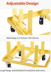 VEVOR Engine Stand 750LBS/340KG Adjustable Motor Hoist Dolly Steel with 4-Caster