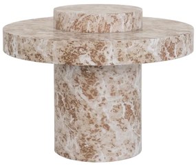 Τραπέζι Side Table Arco Ξύλο Με Όψη Μαρμάρου Ø 45x34 CM Urban Nature Culture Amsterdam