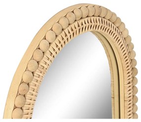 Τοίχο καθρέφτη Home ESPRIT Φυσικό Scandi 48 X 3 X 80 CM