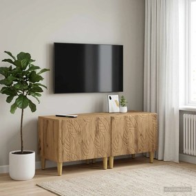 vidaXL Ντουλάπι TV Artisan Δρυς Επεξεργασμένο Ξύλο