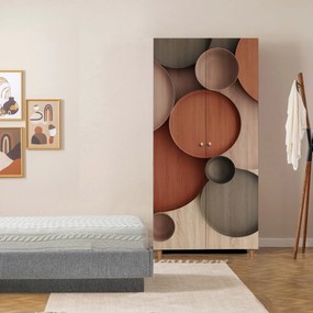 Διφυλλη Ντουλαπα Sonoma LIDYA 52x90x192