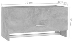 ΝΤΟΥΛΑΠΑ ΓΚΡΙ ΣΚΥΡΟΔΕΜΑΤΟΣ 70 X 32,5 X 35 ΕΚ. ΑΠΟ ΜΟΡΙΟΣΑΝΙΔΑ 808246