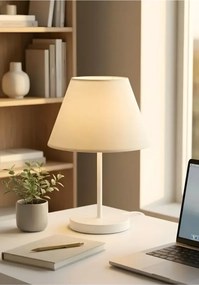 Stewehome Πορτατίφ με λευκή βάση και υφασμάτινο καπέλο