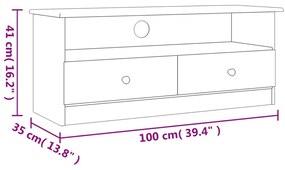 ΈΠΙΠΛΟ ΤΗΛΕΟΡΑΣΗΣ ΣΥΡΤΑΡΙΑ ALTA 100X35X41ΕΚ. ΜΑΣΙΦ ΞΥΛΟ ΠΕΥΚΟΥ 353933