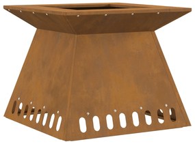 vidaXL Φωτιά 48x48x40 εκ Ανθεκτικός Χάλυβας