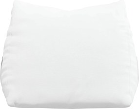 vidaXL Μαξιλάρι Πλάτης Λευκό 45 x 20 x 35 εκ. ύφασμα