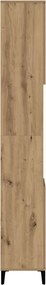 vidaXL Ντουλάπι μπάνιου Δρυς τεχνίτης 30x30x190 cm Κατασκευασμένο ξύλο