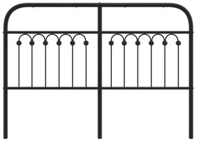 vidaXL Κεφαλάρι Μαύρο 135 εκ. Μεταλλικό