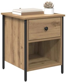 vidaXL Κομοδίνο artisan δρυς 40 x 42 x 50 cm Επεξεργασμένο ξύλο