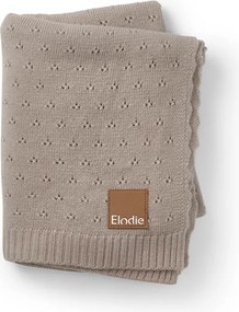 Κουβέρτα Πλεκτή Αγκαλιάς (75x100) Elodie Pointelle Ακρυλική Tender Taupe BR79330