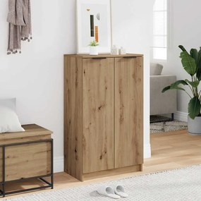 vidaXL Παπουτσοθήκη Αρτισιανή Δρυς 59x35x100,5 εκ. Επεξ. Ξύλο