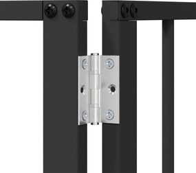 vidaXL Πόρτα Σκύλου 2 pcs Μαύρο 100 x 60 cm Επικαλυμμένος Χάλυβας