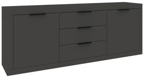 Μπουφές Doha σε ανθρακί απόχρωση 210x45x80.5εκ 210x45x80.5 εκ.