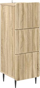 vidaXL Ντουλάπι με Συρτάρια 33 x 34,5 x 92 εκ. Επεξεργασμένο Ξύλο
