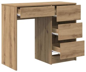 vidaXL Γραφείο Artisan Oak 90 x 37.5 x 75 εκ Επεξεργασμένο ξύλο