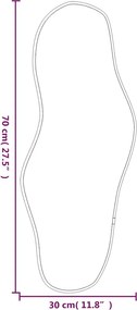 vidaXL Καθρέφτης Τοίχου Χρυσός 70x30 εκ.