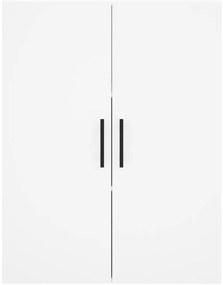 vidaXL Ντουλάπι Λευκό 69,5x34x180 εκ. από Επεξεργασμένο Ξύλο