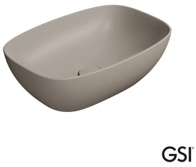 GSI Nubes Επιτραπέζιος Νιπτήρας Πορσελάνης 50x35εκ Tortora