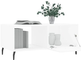 vidaXL Τραπεζάκι Σαλονιού Λευκό 90x50x40 εκ. Επεξεργασμένο Ξύλο