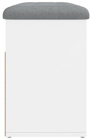 Παπουτσοθήκη Λευκή 82 x 32 x 45,5 εκ. από Επεξεργασμένο Ξύλο - Λευκό