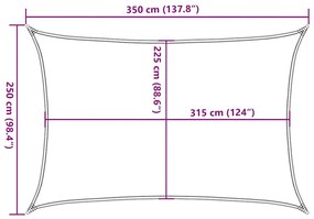 Πανί Σκίασης Ανοιχτό Πράσινο 2,5 x 3,5 μ. από HDPE 160 γρ./μ² - Πράσινο