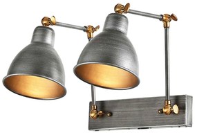 Δίφωτο Φωτιστικό EG168872WB Silver Metal